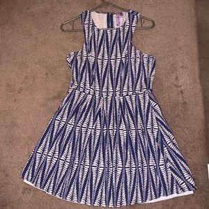Blue print dress